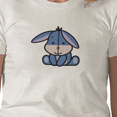 zazzle eeyore shirt sizes to 6x